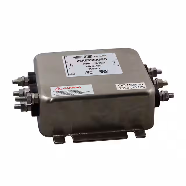 25KEBS6AFPD TE Connectivity Corcom Filters  Power Line Filter Modules